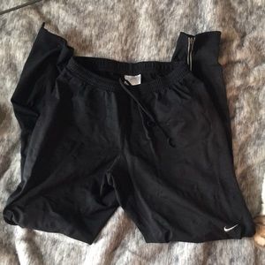 Nike running pants w/ calf zippers